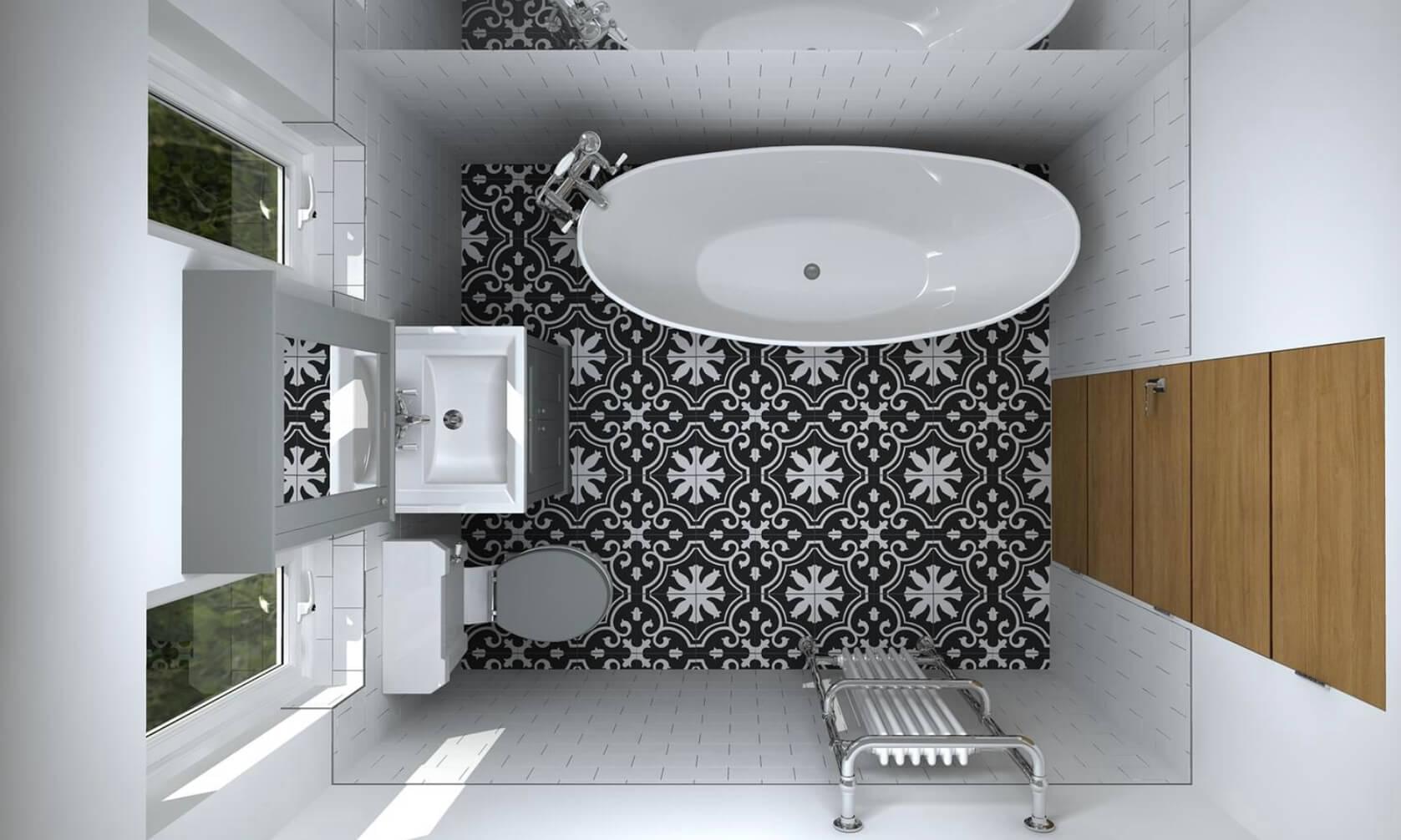 bathroom installation luxury bathtub